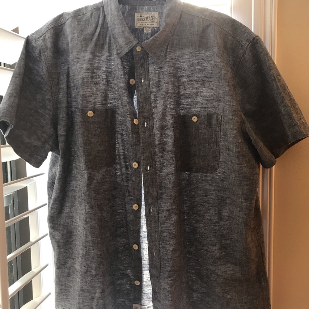 Lucky brand linen blend men’s shirt